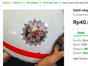 Wuih! Helm Vespa VWD 2022 dijual Seharga LX-125 di Pasar Online Wuih! Helm Vespa VWD 2022 dijual Seharga LX-125 di Pasar Online