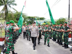 Kapolda Riau Kunjungi Dua Markas TNI di Kampar