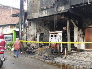 2 Korban Tewas Kebakaran SPBU Mini di Wedoro Sidoarjo Ibu dan Anak