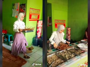 Masya Allah! Wanita Cantik Ini Buka Rumah Makan Gratis Bareng Relawan