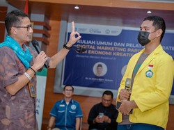Ditanya Mahasiswa, Sandiaga Jawab Siap Nyapres 2024