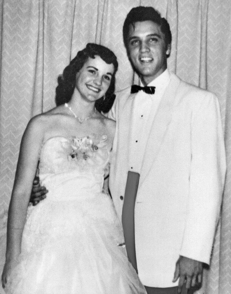 MEMPHIS - May 6:  Elvis Presley attends his girlfriend Dixie Locke's junior prom on May 6, 1955 in Memphis, Tennessee. (Photo by Michael Ochs Archives/Getty Images)