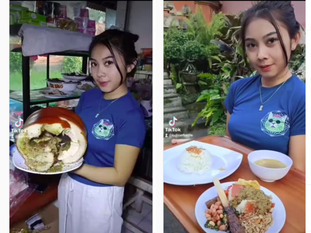 Kisah Penjual Babi Guling Cantik di Tabanan yang Viral di TikTok