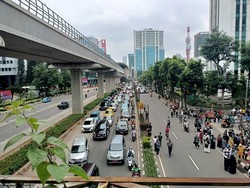 FPI-PA 212 Demo di Kedubes India, Lalin Jalan Rasuna Said Macet
