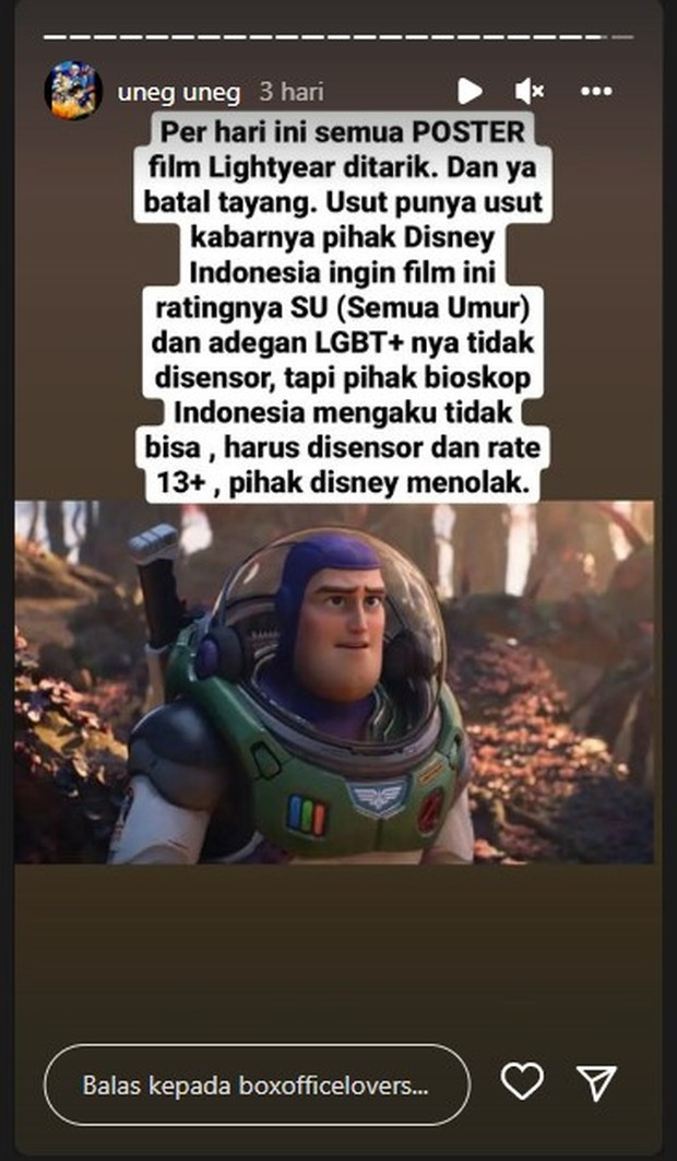 Tangkapan Layar dari Boxofficelovers / foto: instagram.com/boxofficelovers Tangkapan Layar dari Boxofficelovers