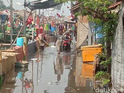 Penampakan Banjir Rob di Pesisir Jepara