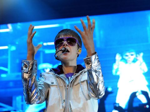 Canadian pop singer, songwriter and actor Justin Bieber performs in Sentul, Bogor on April 23, 2011. Bieber performed in Indonesia as part of the 