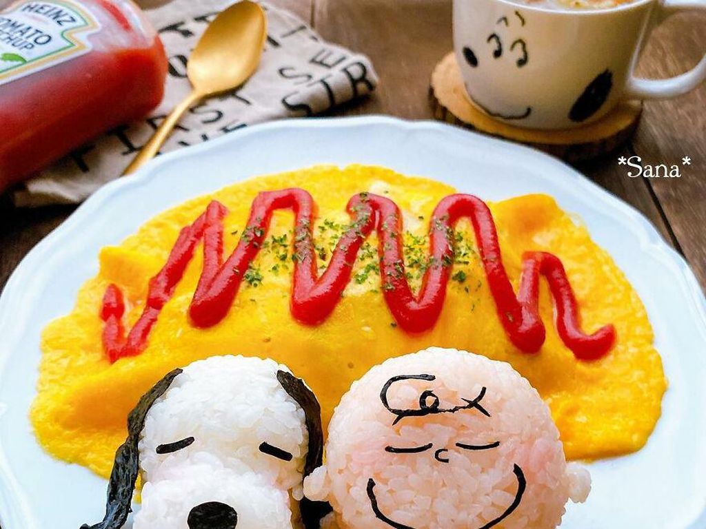 Gemas! Beginilah Kalau Snoopy dan Charlie Brown Tampil di Makanan