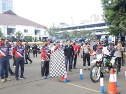 HUT Bhayangkara Ke-76, Polda Metro Gelar Lomba Ketangkasan Bermotor
