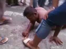 Tetiba Tuntun Motor, Pria di Gresik Diteriaki Maling Lalu Dihajar Massa