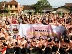800 Emak-emak di Yogyakarta Dukung Ganjar Nyapres di 2024