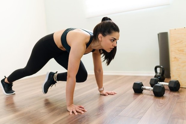 Mountain climbers membantu melatih otot