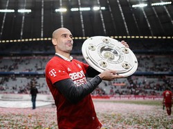 Di Bayern Munich, Guardiola bawa Die Roten sapu bersih tiga titel dalam tiga musim beruntun (Getty)