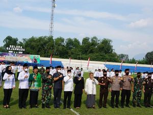 Bupati Mojokerto Buka Liga Santri PSSI Piala KSAD 2022