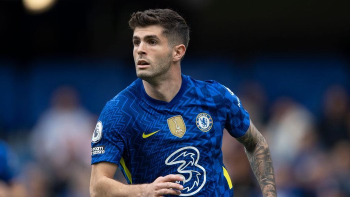 LONDON, ENGLAND - MAY 07: Christian Pulisic of Chelsea during the Premier League match between Chelsea and Wolverhampton Wanderers at Stamford Bridge on May 7, 2022 in London, United Kingdom. (Photo by Visionhaus/Getty Images)