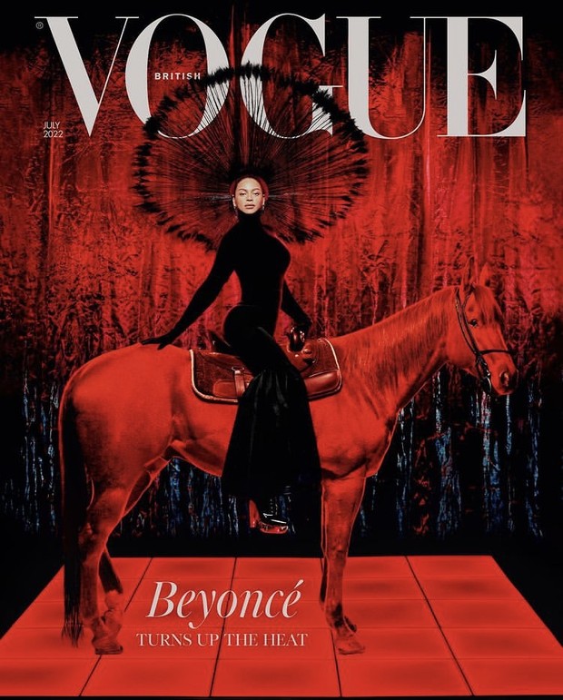 Foto: instagram.com/britishvogue/Rafael Pavarotti Beyoncé di cover British Vogue Juli 2022/