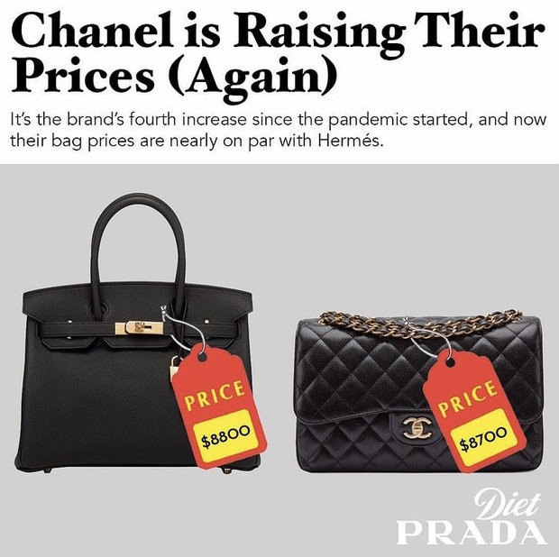 Naiknya harga Chanel classic handbag/