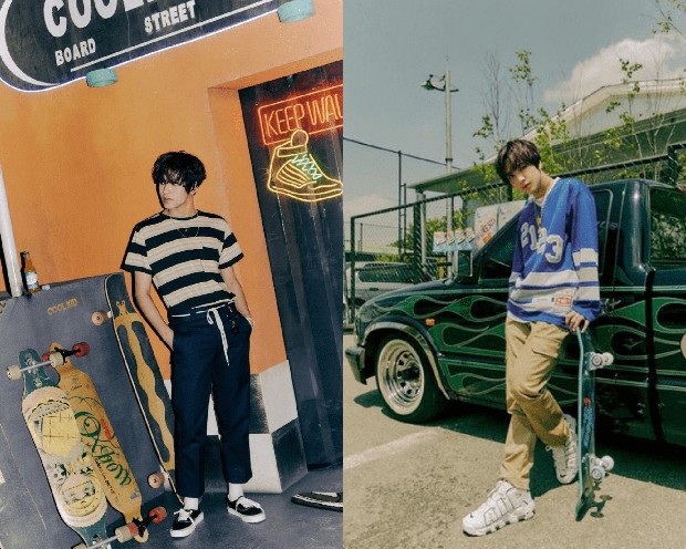 Haechan NCT Dream/Foto: instagram.com/nct_dream Outfit casual dengan t-shirt, jeans dan sporty casual look dari Haechan NCT Dream
