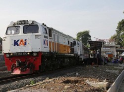 Evakuasi Longsoran Selesai, KA Pangrango Bogor-Sukabumi Beroperasi Lagi