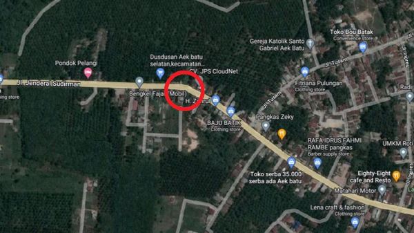 Ini Lokasi Tabrakan Maut 2 Bus di Jalinsum Labusel, Sumut
