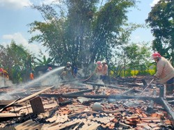 Kebakaran Ludeskan 4 Rumah di Sragen, Diduga Gegara Obat Nyamuk