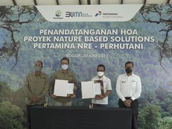 Pertamina NRE & Perhutani Sepakat Kembangkan Proyek Dekarbonisasi