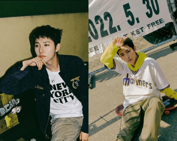 Renjun NCT Dream/Foto: instagram.com/nct_dream Outfit casual dengan kemeja jeans beludru dan hoodie dari Renjun NCT Dream