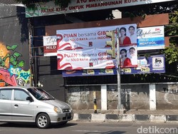 Gibran soal Spanduk PUBG Puan Bersama Gibran di Solo: Takok sing Masang