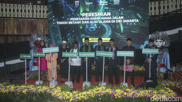 Tok! Anies Resmikan 22 Nama Jalan Baru Pakai Nama Tokoh Betawi