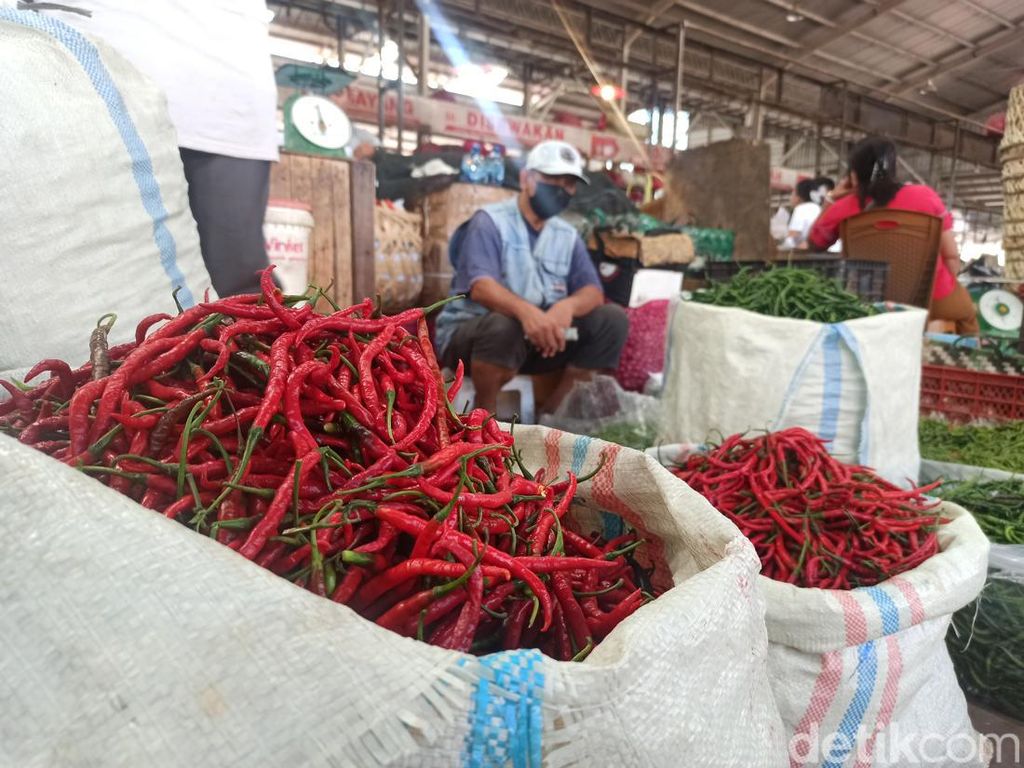 Harga Cabai Merah di Denpasar Turun Rp 5 Ribu, Cek Harga Pangan Sore Ini