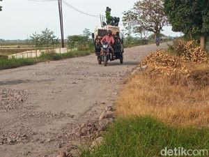Tolong! Jalan Desa di Cirebon Rusak Parah