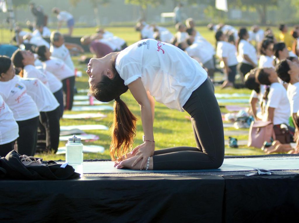 Menengok Perayaan Hari Yoga Internasional di Yogyakarta-Bali