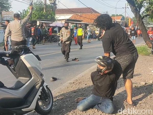 Penangkapan Penyerang Pesilat di Depan Mapolsek Cerme Gresik