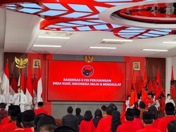 Ganjar, Kepala BIN hingga Menteri PUPR Hadiri Rakernas PDIP