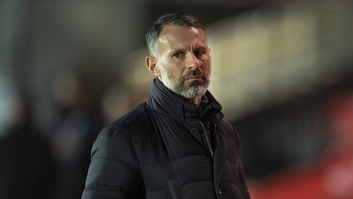 SALFORD, ENGLAND - DECEMBER 15: Manager of the Wales national team and a co-owner of Salford City, Ryan Giggs, during the Sky Bet League Two match between Salford City and Newport County at Moor Lane on December 15, 2020 in Salford, England. (Photo by Joe Prior/Visionhaus)