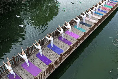 Semarak Perayaan Hari Yoga Sedunia di Berbagai Negara