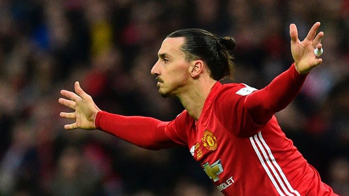 STOCKHOLM, SWEDEN - MAY 24:  Zlatan Ibrahimovic of Manchester United celebrates with the Europa League trophy after the UEFA Europa League Final match between Manchester United and Ajax at Friends Arena on May 24, 2017 in Stockholm, Sweden.  (Photo by John Peters/Manchester United via Getty Images)