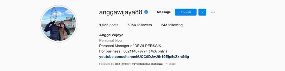 profil instagram angga wijaya