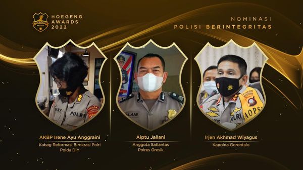 Potret 3 Kandidat Polisi Berintregritas Hoegeng Awards 2022