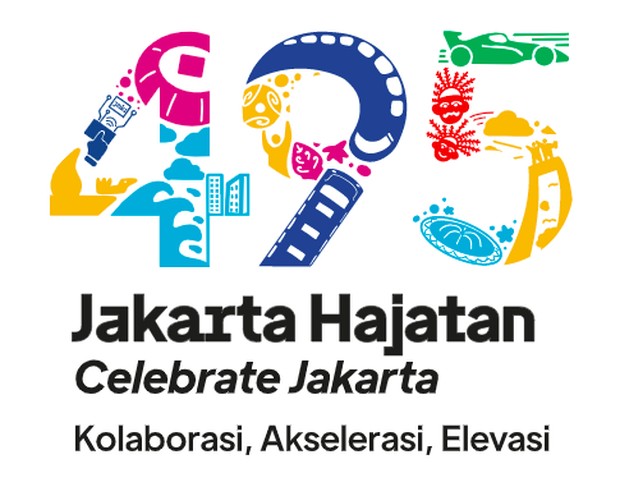 Logo Hut Jakarta ke 495/Foto: Plus Jakarta Logo Hut Jakarta ke 495/Foto: Plus Jakarta