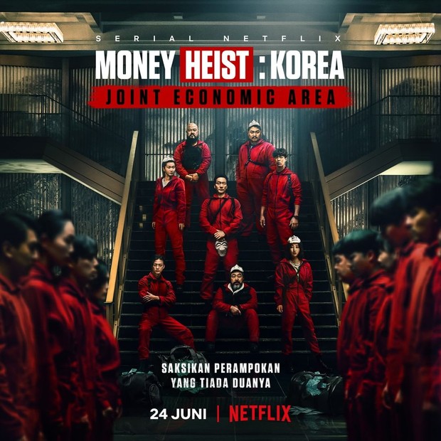 Poster Money Heist Korea yang akan tayang di Netflix