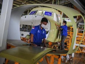 Melihat Produksi Pesawat NC 212i Made In Bandung