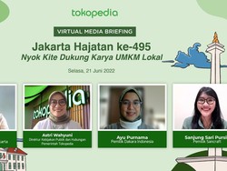 Jakarta Hajatan ke-495, Tokopedia-Dekranasda DKI Ajak Dukung UMKM Lokal