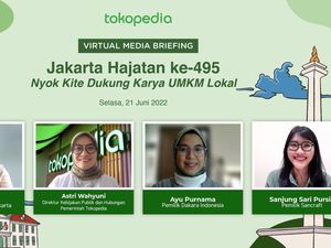 Jakarta Hajatan ke-495, Tokopedia-Dekranasda DKI Ajak Dukung UMKM Lokal Jakarta Hajatan ke-495, Tokopedia-Dekranasda DKI Ajak Dukung UMKM Lokal