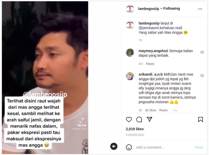 Cuplikan video Angga Wijaya dan Dewi Perssik