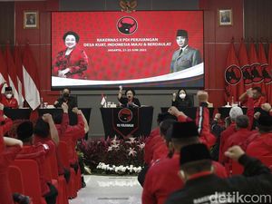 Megawati Resmi Tutup Rakernas PDI Perjuangan