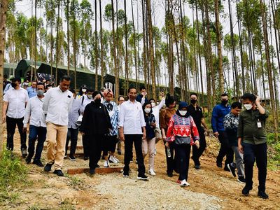 Momen Jokowi Tinjau Pembangunan IKN Bareng Puan Maharani