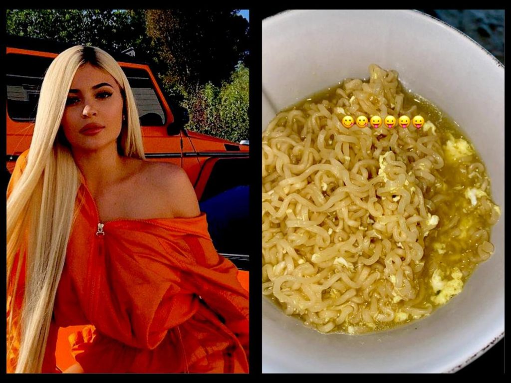 Kylie Jenner Bikin Mie Instan Mirip Mie Rebus Indonesia, Pakai Bahan Ini