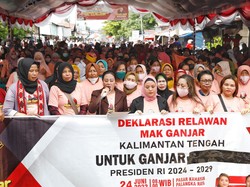 Emak-emak di Kalteng Deklarasi Dukung Ganjar Maju Pilpres 2024