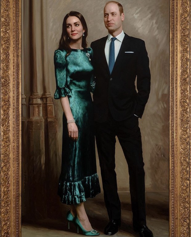 Lukisan Duke & Duchess of Cambridge oleh Jamie Coreth/